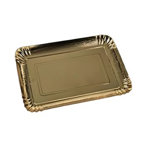 Bandeja de Cartón Dorada 30x22 cm (25 Unidades)