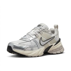 Zapato Nike V2K Run Original Gris y Beige Tallas