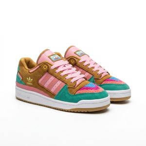 Zapato Adidas Forum Low Original Marrón y Multicolor