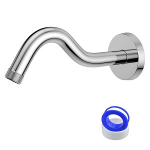 Brazo Ducha Curvo Kodiak 21cm ISKRO Acero Inoxidable