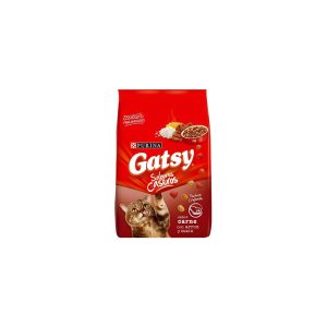 Gatarina Gatsy Sabor Carne Saco 17 Kg Para Gatos Pelo Brillante Y Vitalidad