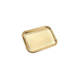 Bandeja De Carton Dorada 39x30 cm 25 Unidades Pasteleria