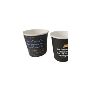 Vasos Cartón Café Cups 58 6oz 1000 Unidades Azúcar Removedores Obsequio Kit Completo Negocios Ecológicos
