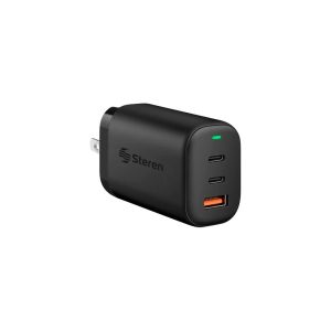 Cargador de Pared Steren 65W Carga Rápida USB y USB C
