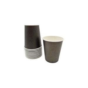 Vasos de Cartón Vict Negro 7 Oz 1000 Unidades Elegantes Desechables para Bebidas Frías Calientes Eventos