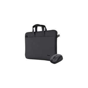 Bolso Trust Bologna 16 Pulgadas Verde Más Mouse Inalámbrico Ideal para Viajes