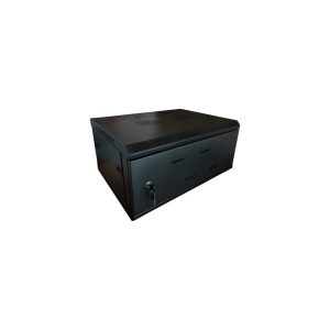 Rack Gabinete Cerrado de Pared 4U Negro Metalnet