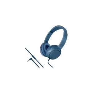Audífonos Manos Libres Alámbricos Steren Modelo Steren Azul Cable Trenzado Sonido HD Durabilidad