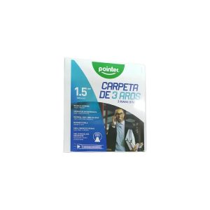 Carpeta Prointer 3 Aros 1.5 Pulgadas Carta Plastificada