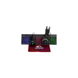 Combo Gaming 4 en 1 Marvo Cm416 Mecánico RGB 7.1