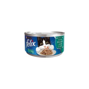 Comida Gato Purina Felix Filetes Pescado Y Atún 156g X 24 Unidades Deleita Su Paladar Saludable
