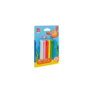 Plastilina Deli x12 Colores 70g Masas Creativas