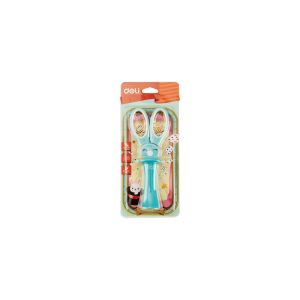 Tijeras Escolares Deli Conejito 137mm Acero 12 Pcs