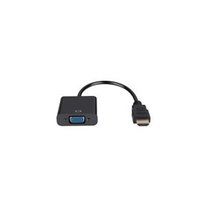 Adaptador Cable HDMI a VGA Imexx 15cm Negro Conecta tus Dispositivos a Pantallas Antiguas al Instante