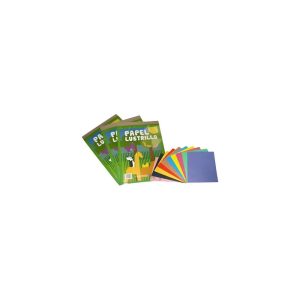 Block Papel Lustrillo Colores Surtidos Arte Escolar