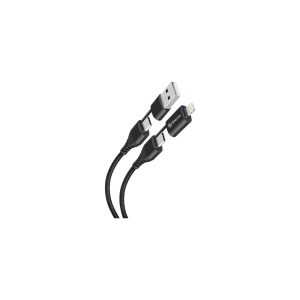 Cable Steren 4 en 1 USB C Lightning Carga Rápida