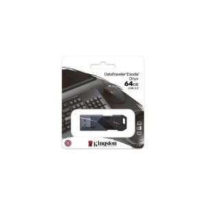 Pendrive Kingston 64GB Exodia Onyx USB 3.0 Rápido