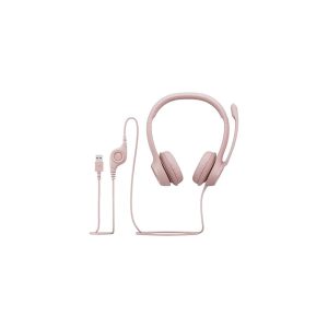 Audífonos Logitech H390 Rosa USB Inmersión Gaming