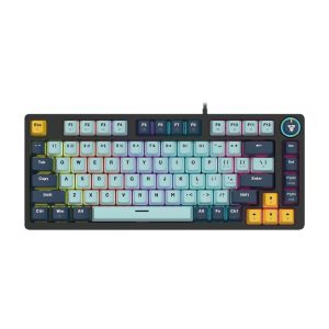 Teclado Fantech Atom81 Mk875v2 Cableado Azul Navy Switches Azules Precisión Gaming y Estilo Inigualable