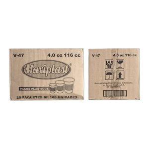 Vaso Desechable Maxiplast 4 Oz (2500 Unidades)