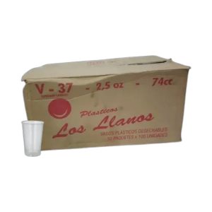 Vaso Los Llanos No37 Desechable 74cc (5000 Unidades)