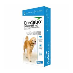 Antipulgas Credelio 900 Mg Perros 22 A 45 Kg 3 Tabletas
