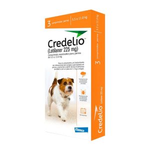 Antipulgas Credelio 225 Mg Perros 5.5 A 11 Kg 3 Tabletas