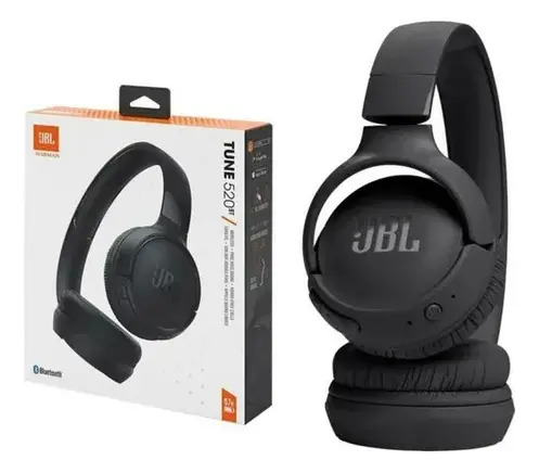 Audífonos Bluetooth JBL Tune 520BT Negros Plegables