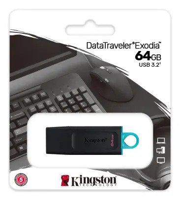 Pendrive Kingston DataTraveler Exodia 64GB USB 3.2