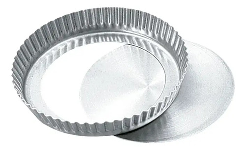 Molde para Pie 20 Cm Aluminio Fondo Removible Repostería
