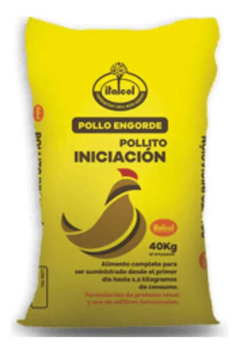 Alimento Pollito Dorado Iniciación 40 Kg Aves Sanas