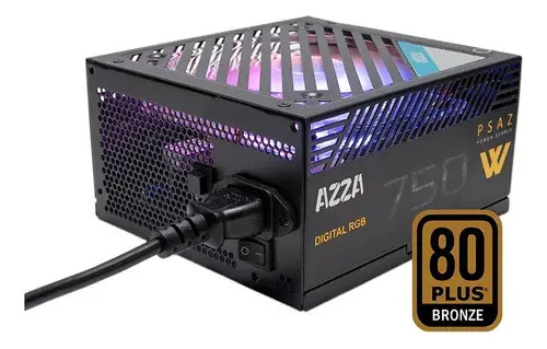 Fuente de Poder Azza 750W ATX 80 Bronze ARGB
