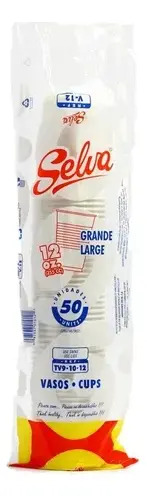 Vaso Plástico Selva 12oz 50 Unidades para Fiestas